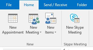 outlook 2016 - new meeting screenshot