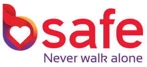 bsafe never walk alone logo