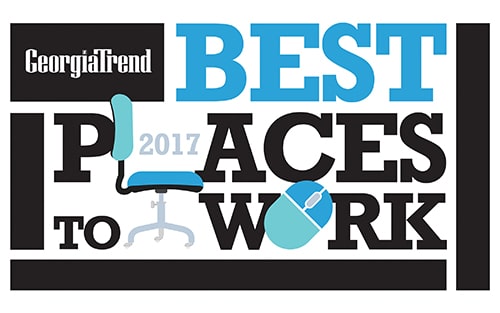 2017 best places to work in georgia by trend magazine logo