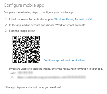 configure your office 365 mobile app with qr code