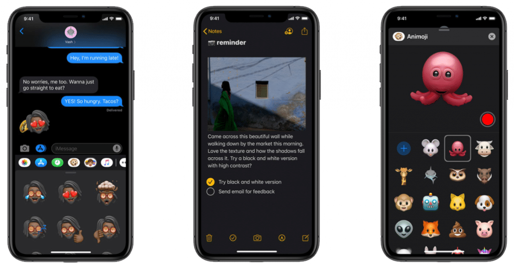 iOS 13 Dark Mode