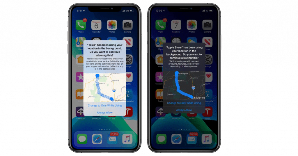 iOS 13 Location Tracking