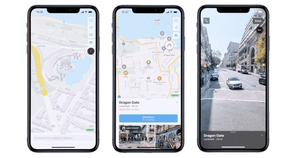 iOS 13 Maps App