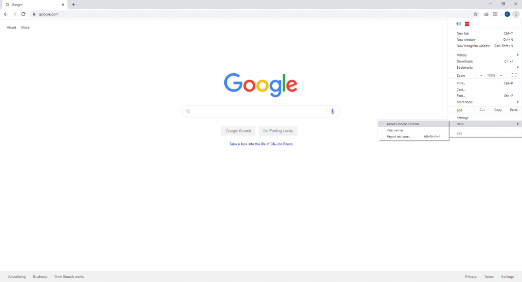 Google, Google.com Homepage