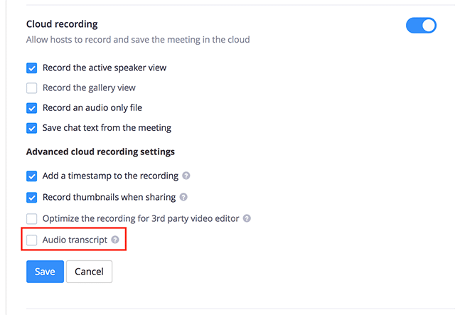 Zoom Recording Audio Transcript